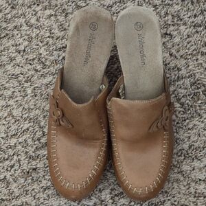 Xhilaration Tan Mules Comfortable Slip-On Shoes